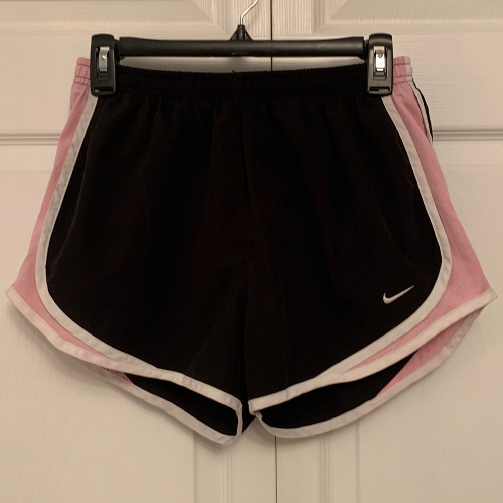 Nike Dri-Fit Tempo Athletic Running Shorts Medium Black/Pink/White